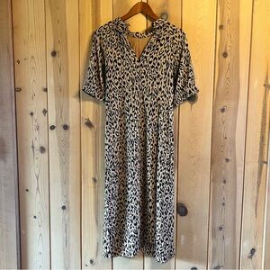 Anthropologie Leopard Print Women's Midi